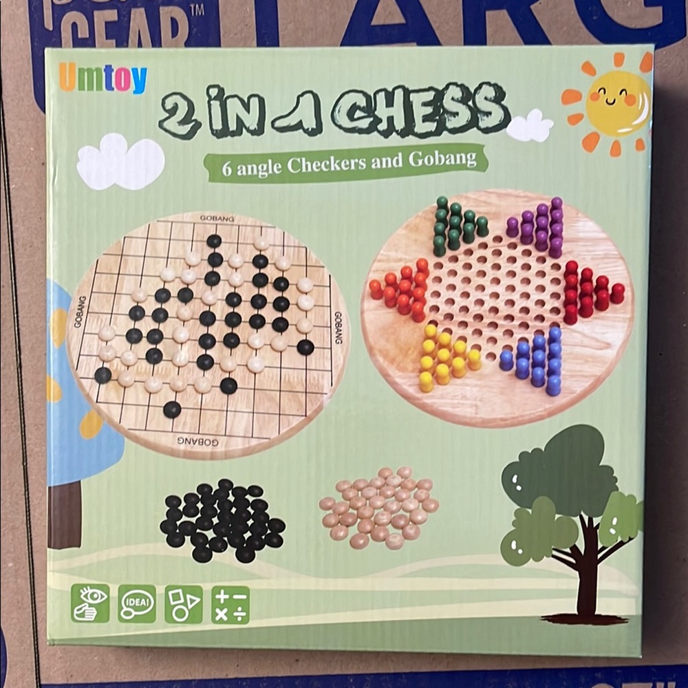 UMTOY 2-in-1 Board Game Set
